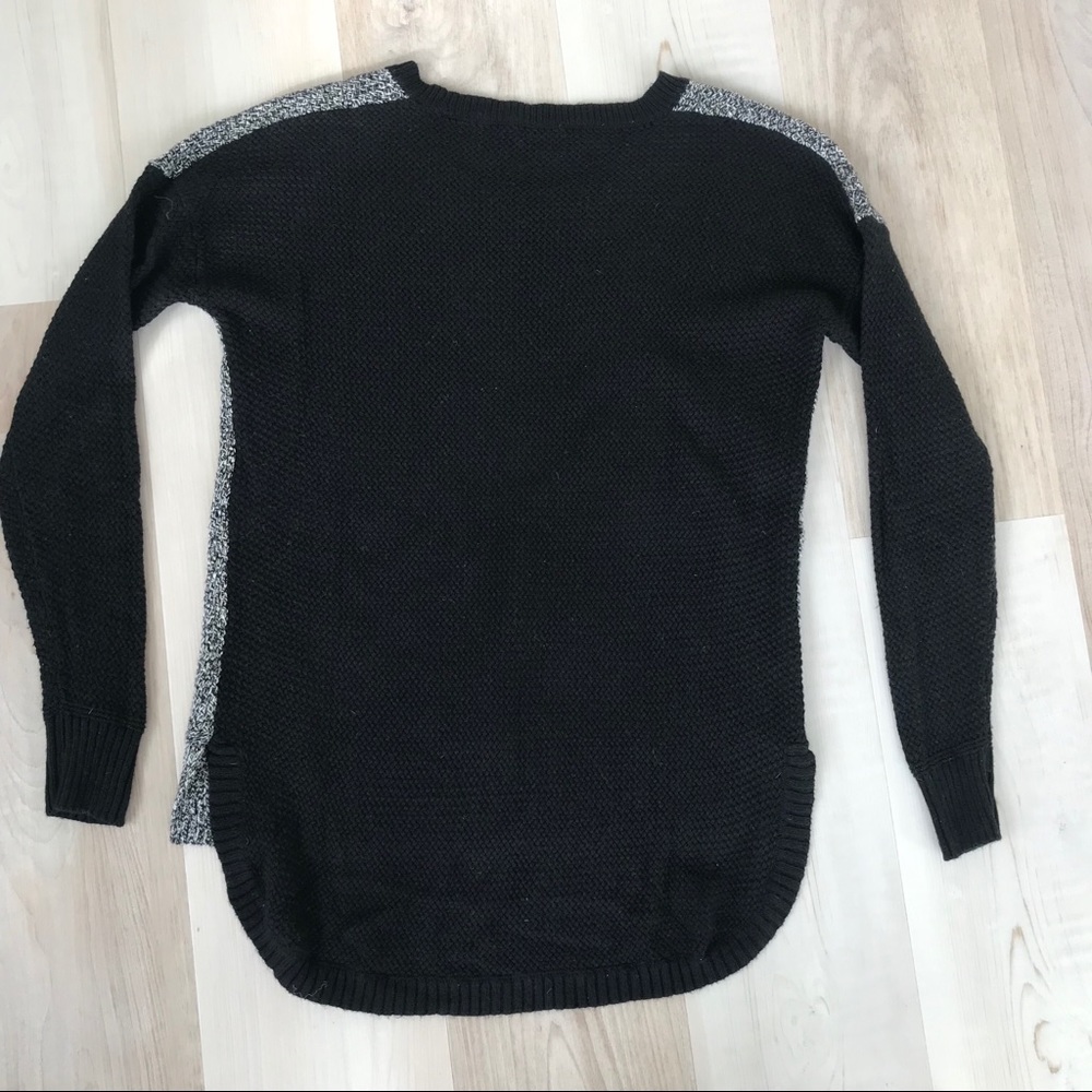 Madewell Heather Gray/Black Crew Neck Sweater - Picture 5 of 5